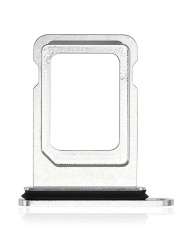 Single Sim Card Tray Compatible For iPhone 14 Pro / 14 Pro Max (Silver)