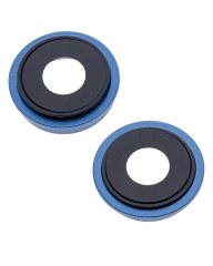 Back Camera Lens With Bracket & Bezel Compatible For iPhone 13 / 13 Mini (Blue) (Real Sapphire / Premium)