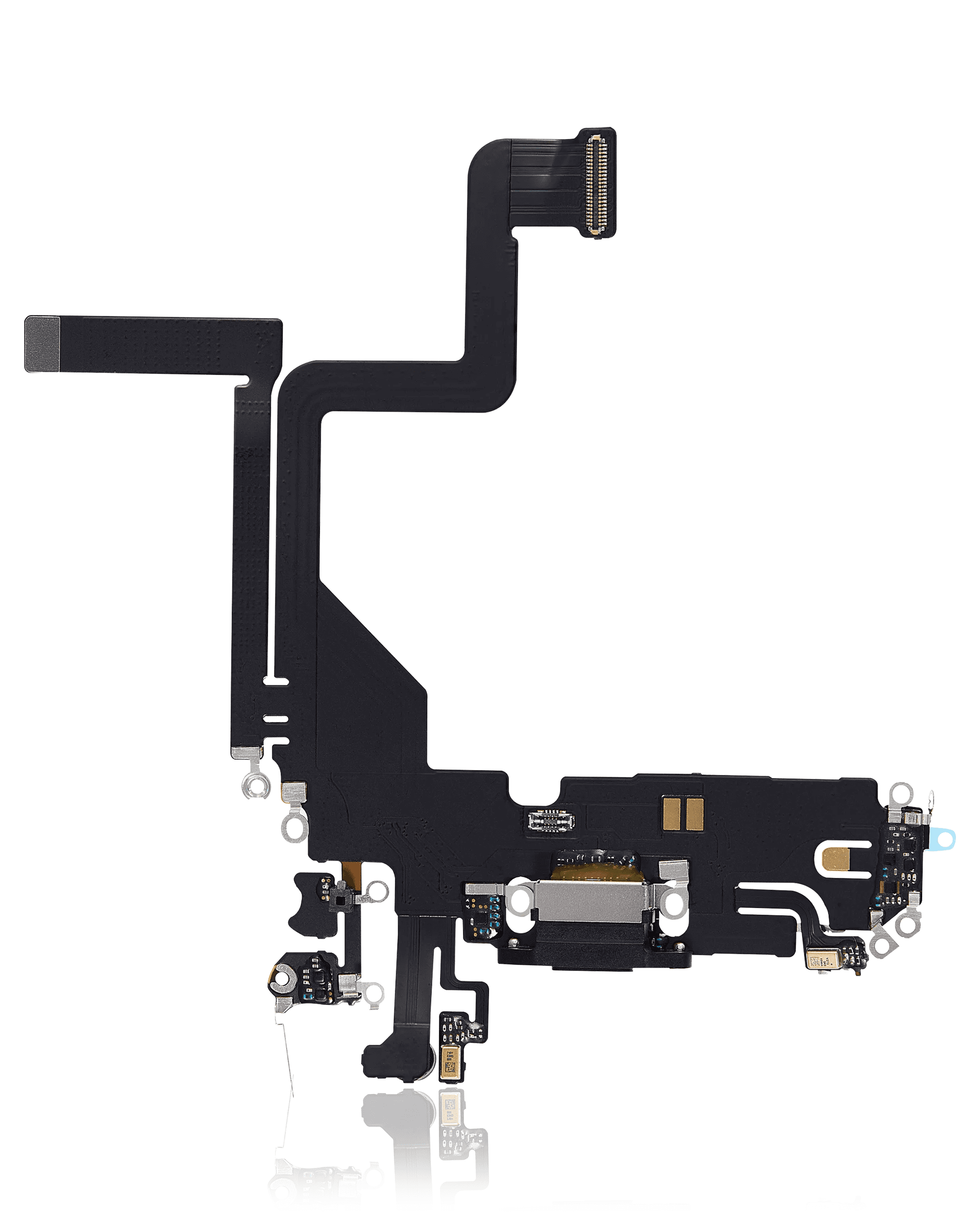 Charging Port Flex Cable Compatible For iPhone 14 Pro (Aftermarket Plus) (Space Black)