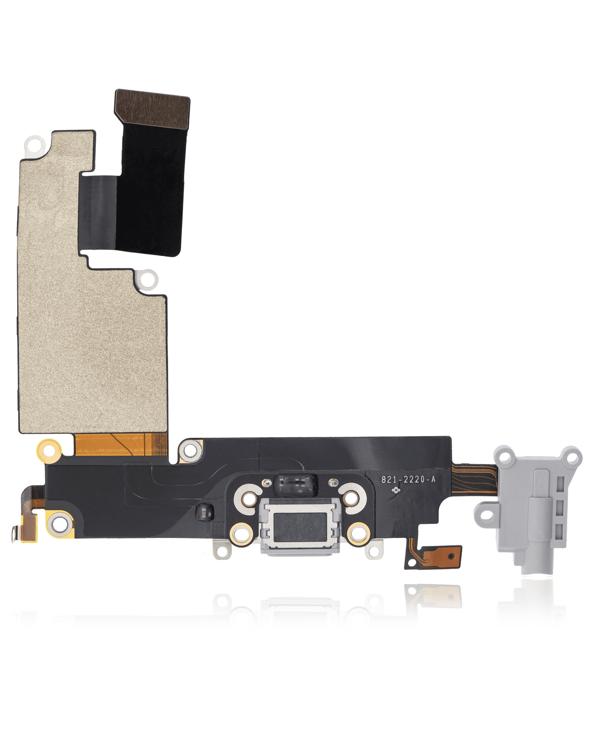 Charging Port Flex Cable Compatible For iPhone 6 Plus (Premium) (Silver)