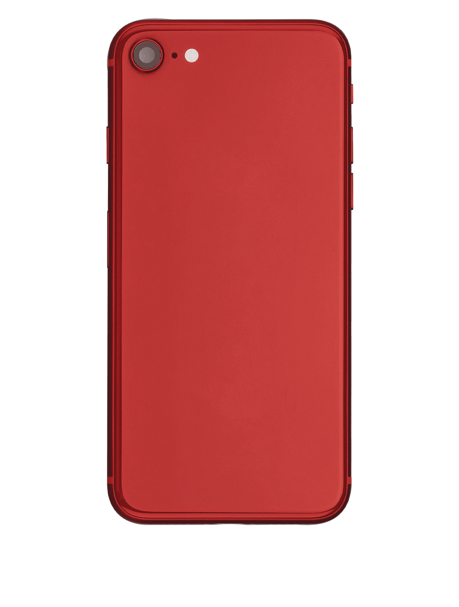 Back Housing W/ Small Components Pre-Installed Compatible For iPhone 8 (Used OEM Pull: Grade B) (Red)