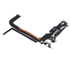 Charging Port Flex Cable Compatible For iPhone 13 Pro Max (Aftermarket Plus) (Graphite)
