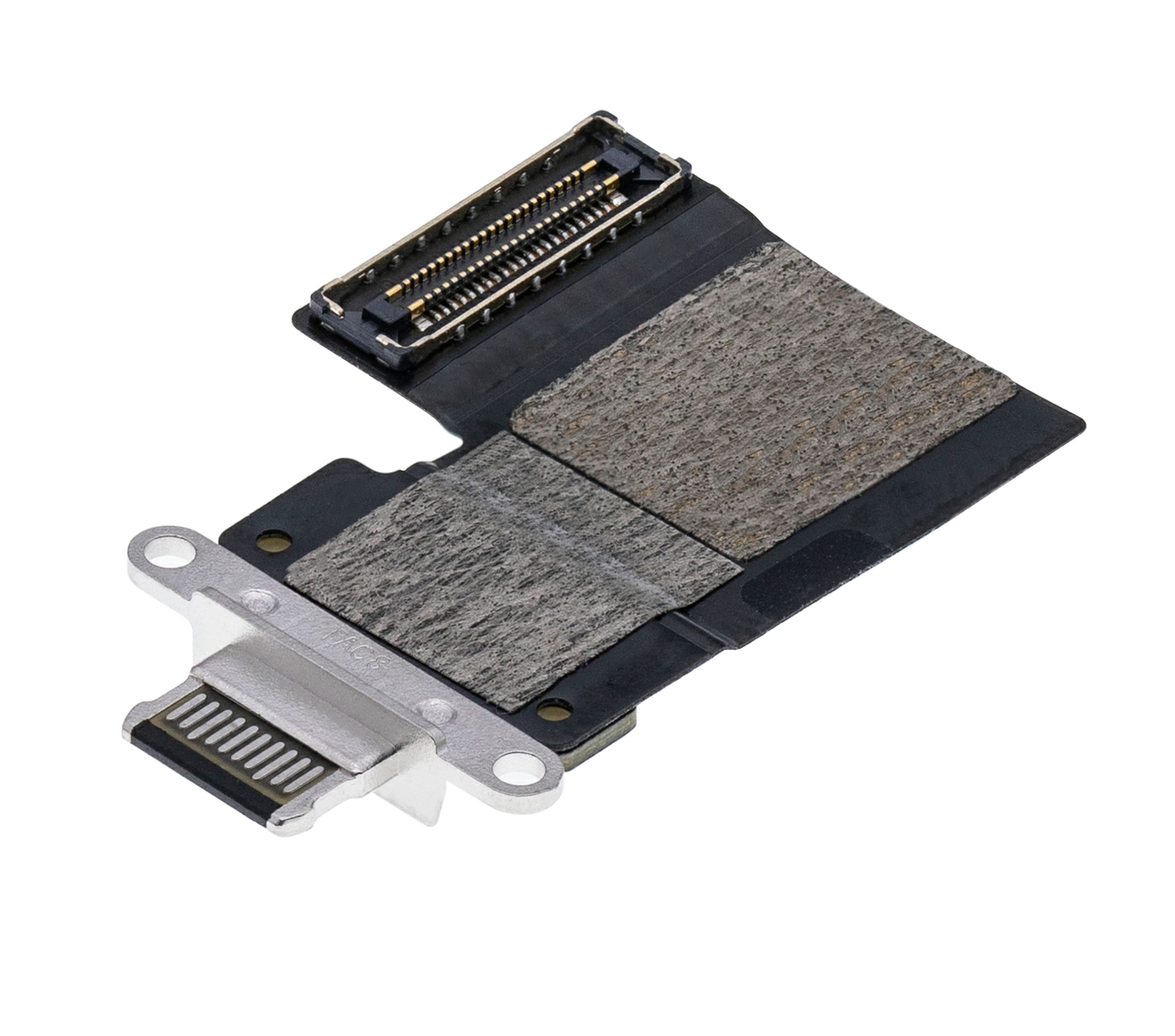 Charging Port Flex Cable Compatible For iPad Pro 12.9" 3rd Gen (2018) / 4th Gen (2020) / iPad Pro 11" 1st Gen (2018) / Pro 11" 2nd Gen (2020) (Premium) (Black)