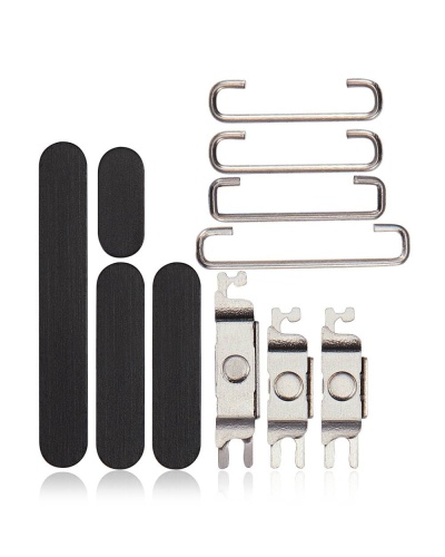 Hard Buttons (Power / Volume / Switch) Compatible For iPhone 15 Pro / 15 Pro Max (Black Titanium)