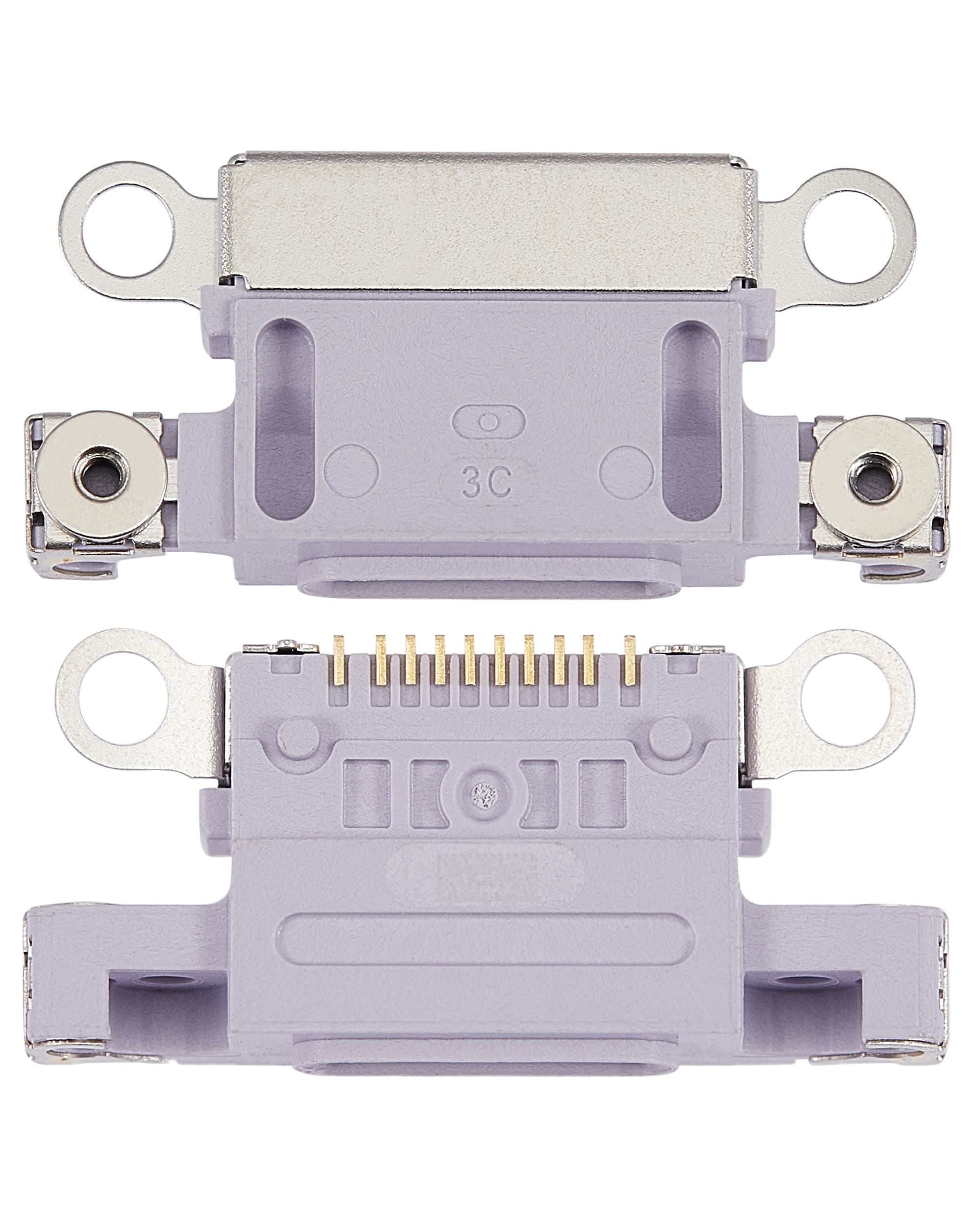 Charging Port Only Compatible For iPhone 14 / 14 Plus (Purple) (10 Pack)