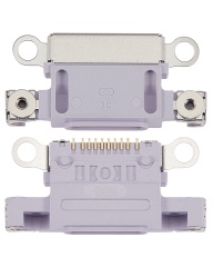 Charging Port Only Compatible For iPhone 14 / 14 Plus (Purple) (10 Pack)