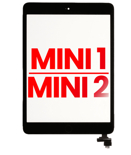 Digitizer With IC Chip &amp; Home Button Pre-Installed Compatible For iPad Mini 1 / iPad Mini 2 (Aftermarket Plus) (Black)