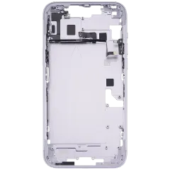 Mid-Frame Housing With Power And Volume Button Compatible For iPhone 14 Plus (US Version) (Used OEM Pull: Grade C) (Purple)