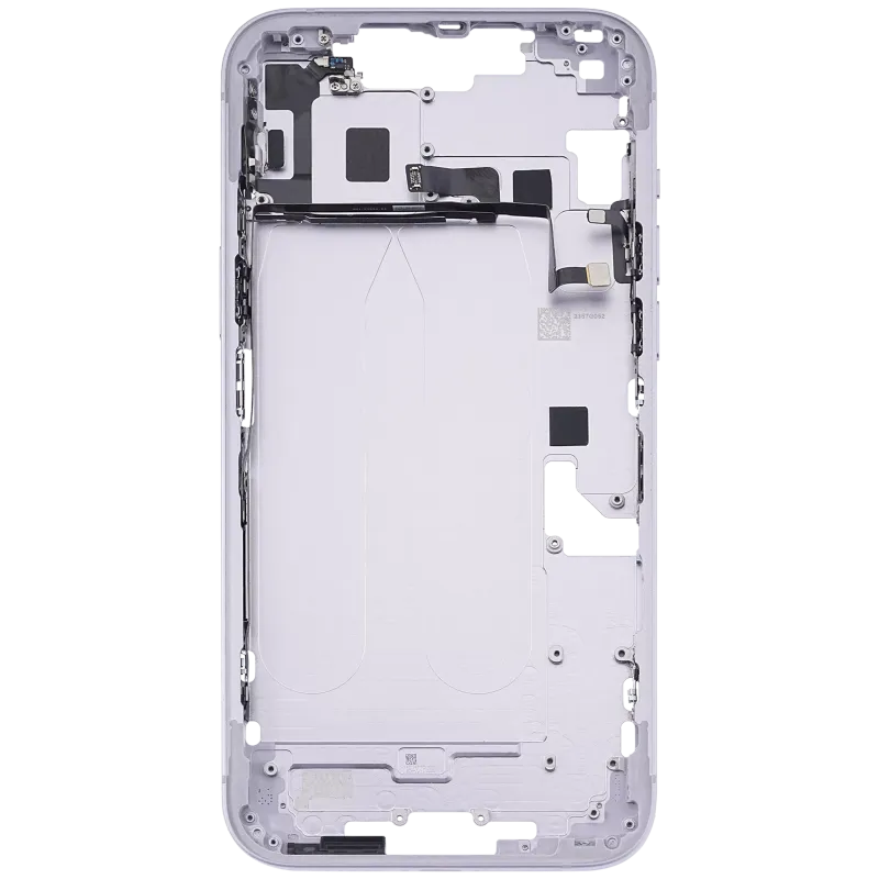 Mid-Frame Housing With Power And Volume Button Compatible For iPhone 14 Plus (US Version) (Used OEM Pull: Grade C) (Purple)