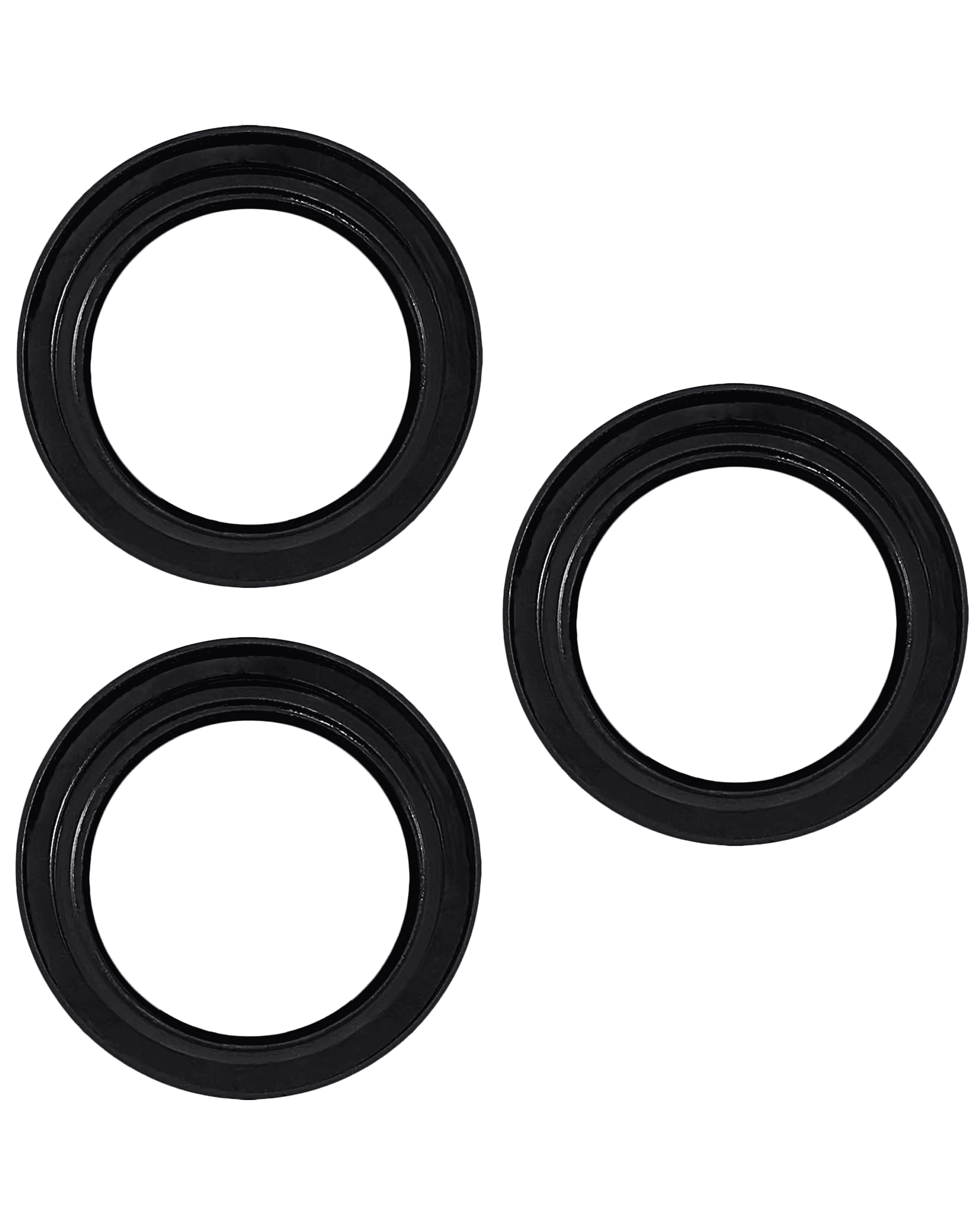 Casper Camera Lens Protector Compatible For iPhone 15 Pro / 15 Pro Max (Black) (Clear)