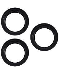 Casper Camera Lens Protector Compatible For iPhone 15 Pro / 15 Pro Max (Black) (Clear)