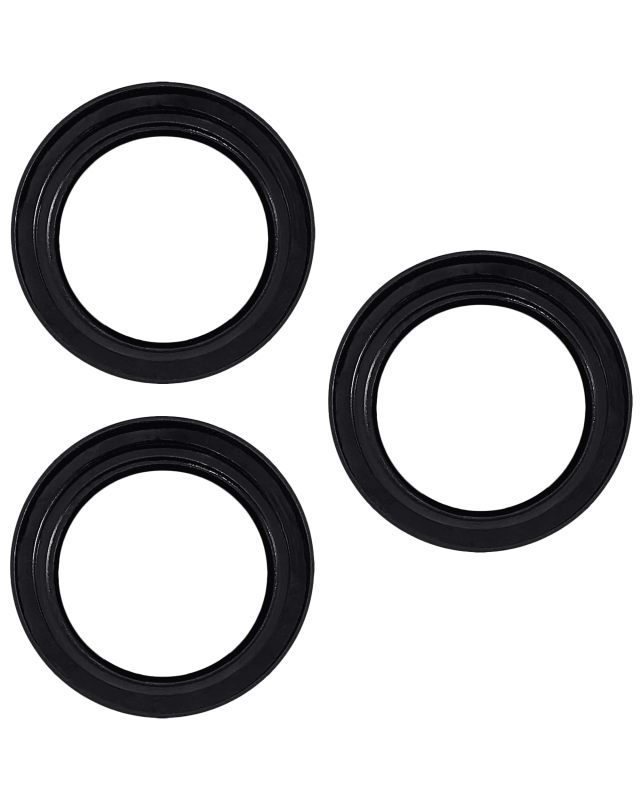 Casper Camera Lens Protector Compatible For iPhone 15 Pro / 15 Pro Max (Black) (Clear)