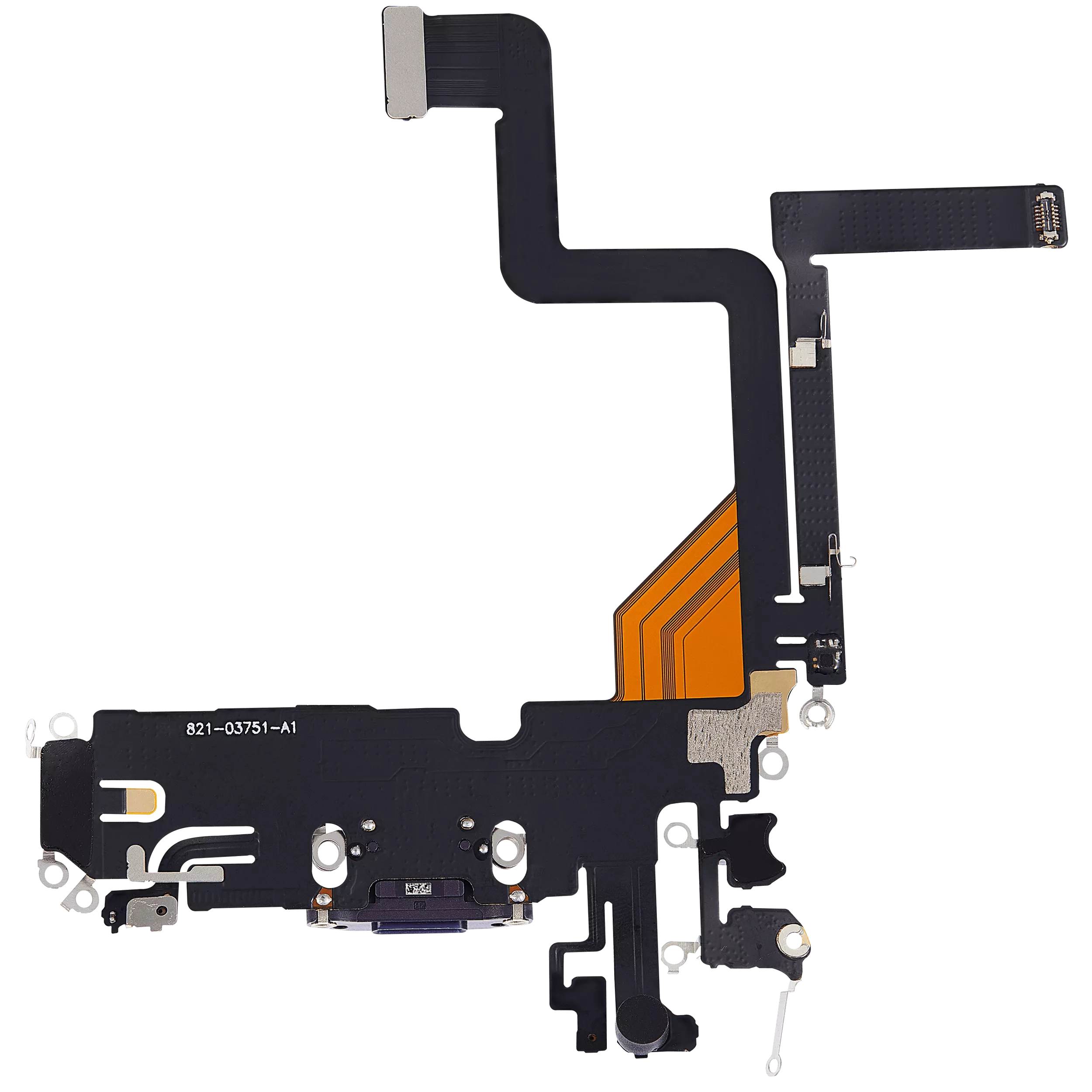 Charging Port Flex Cable Compatible For iPhone 14 Pro (Aftermarket Plus) (Deep Purple)