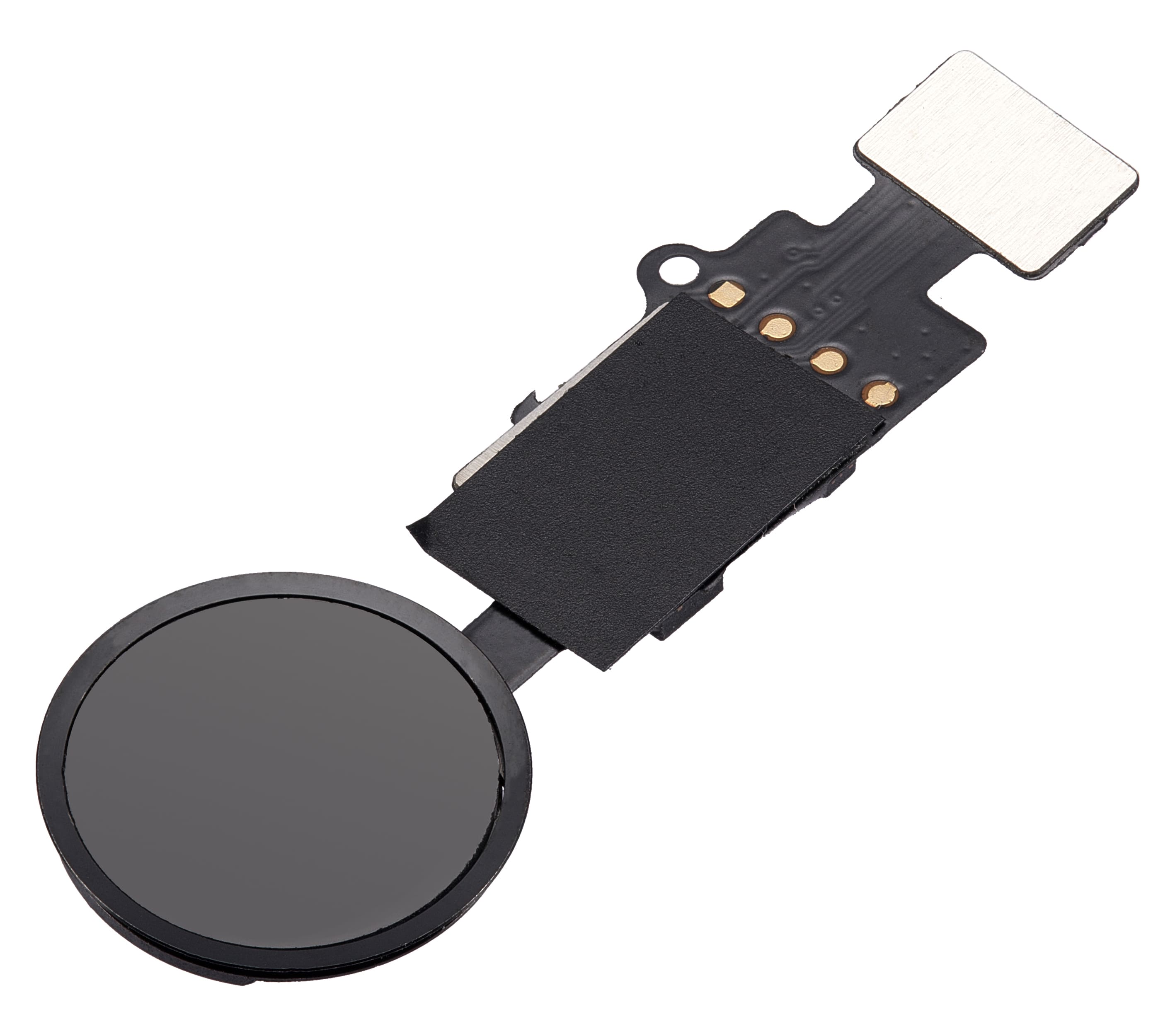 Home Button Solution Compatible For iPhone 7 / 7 Plus / 8 / 8 Plus / SE (2020) / SE (2022) (Jet / Matte Black) (Version 8.1 / JC / Individually Tested For Functionality)