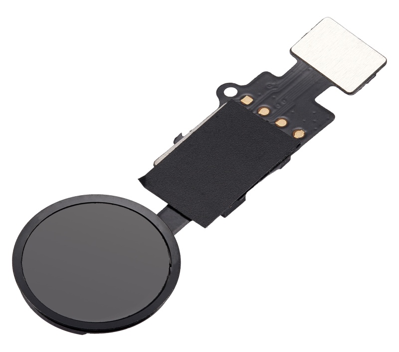 Home Button Solution Compatible For iPhone 7 / 7 Plus / 8 / 8 Plus / SE (2020) / SE (2022) (Jet / Matte Black) (Version 8.1 / JC / Individually Tested For Functionality)