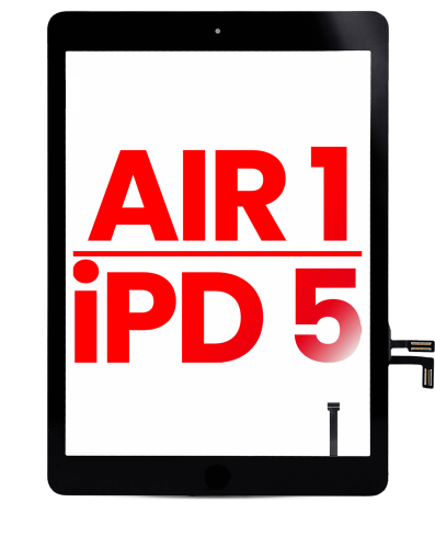 Digitizer Compatible For iPad Air 1 / iPad 5 (2017) (Home Button Pre-Installed Compatible For iPad Air 1) (Aftermarket Plus) (Black)