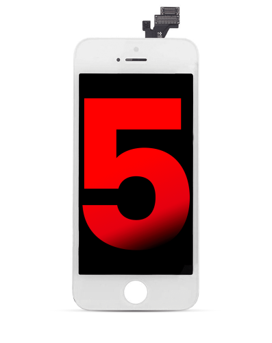 LCD Assembly Compatible For iPhone 5 (Aftermarket) (White)