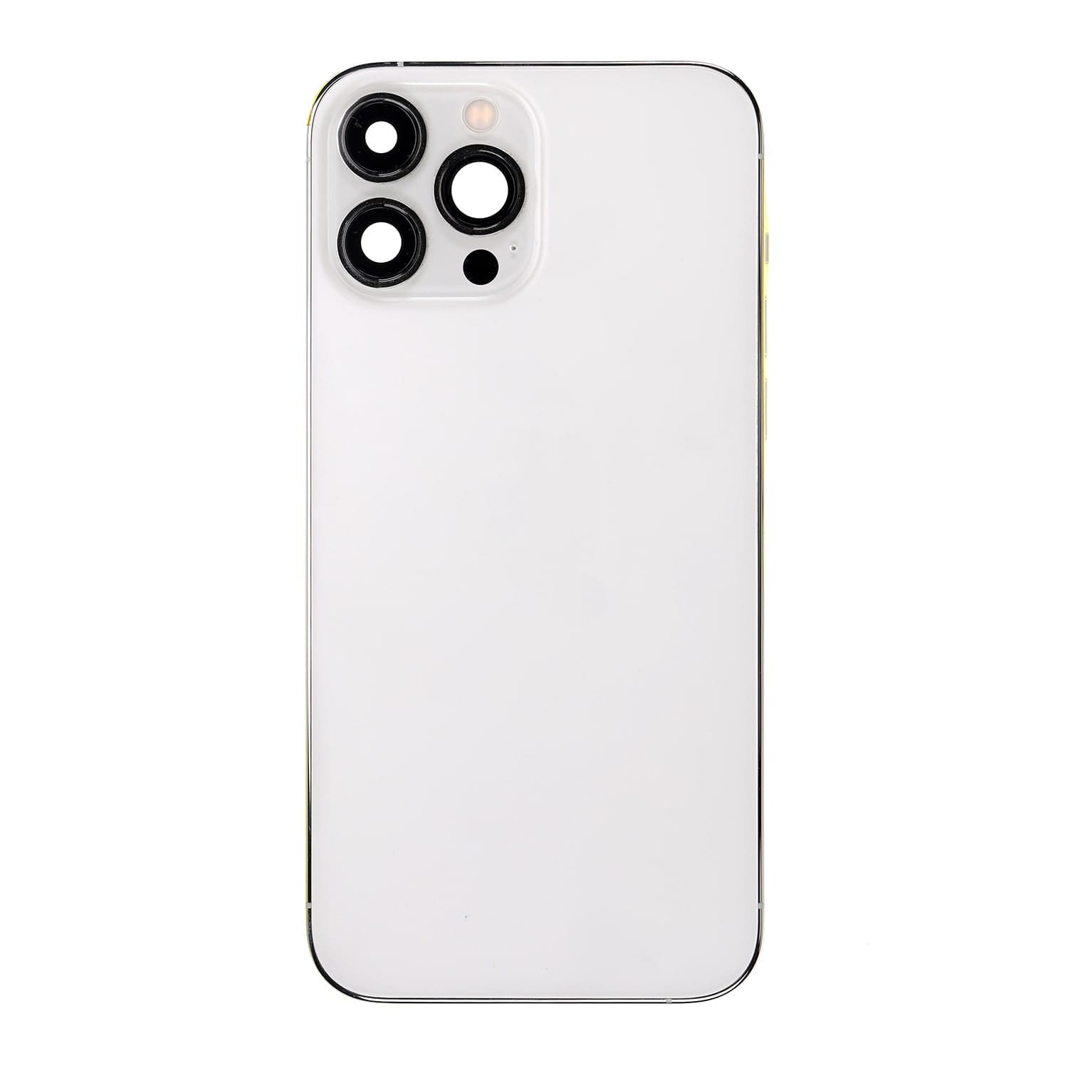 Back Housing W/ Small Components Pre-Installed Compatible For iPhone 13 Pro Max (US Version) (Used OEM Pull: Grade B) (Silver)