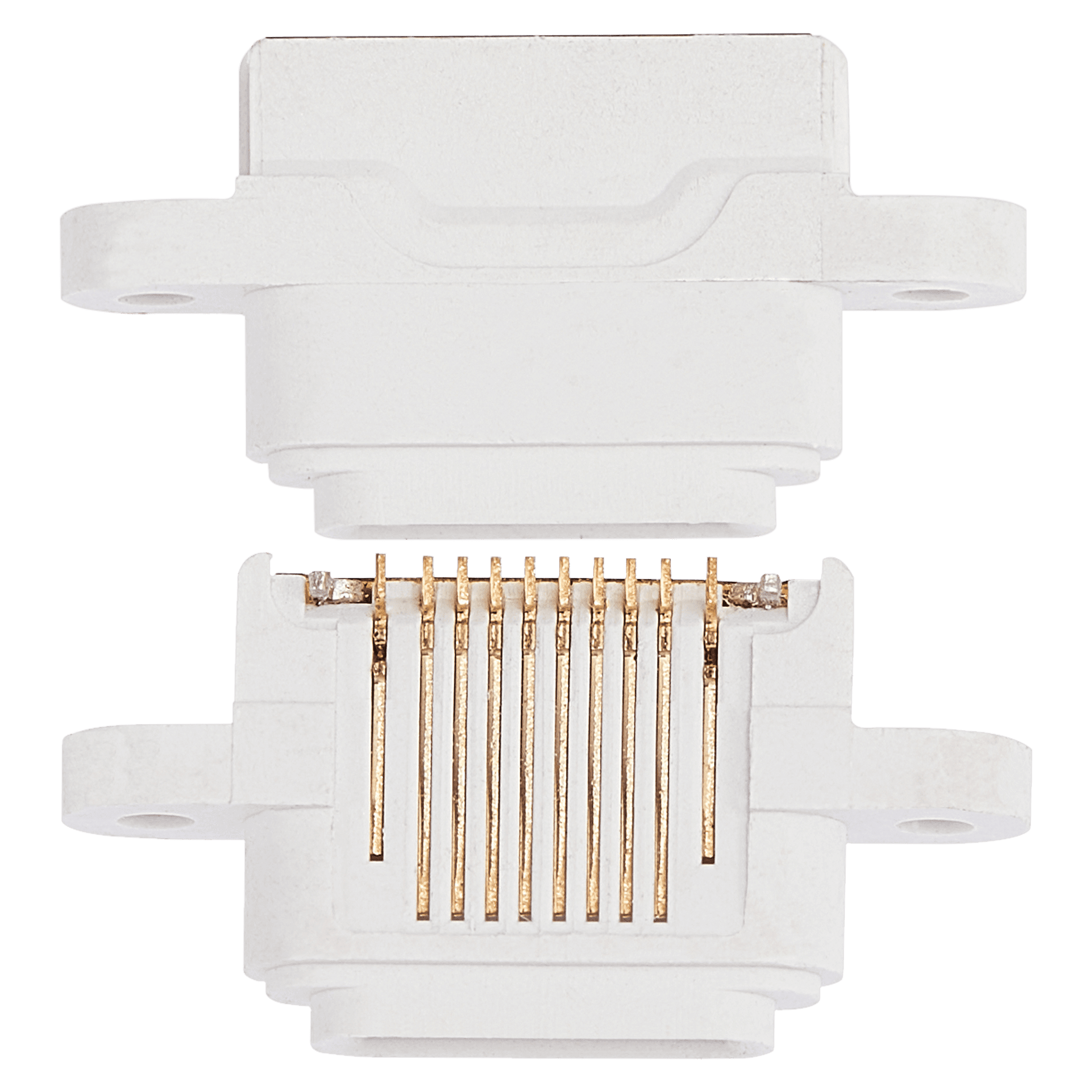 Charging Port Only Compatible For iPad Mini 1 / Mini 2 / Mini 3 (Soldering Required) (White)