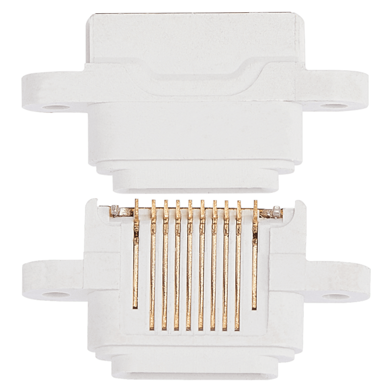 Charging Port Only Compatible For iPad Mini 1 / Mini 2 / Mini 3 (Soldering Required) (White)