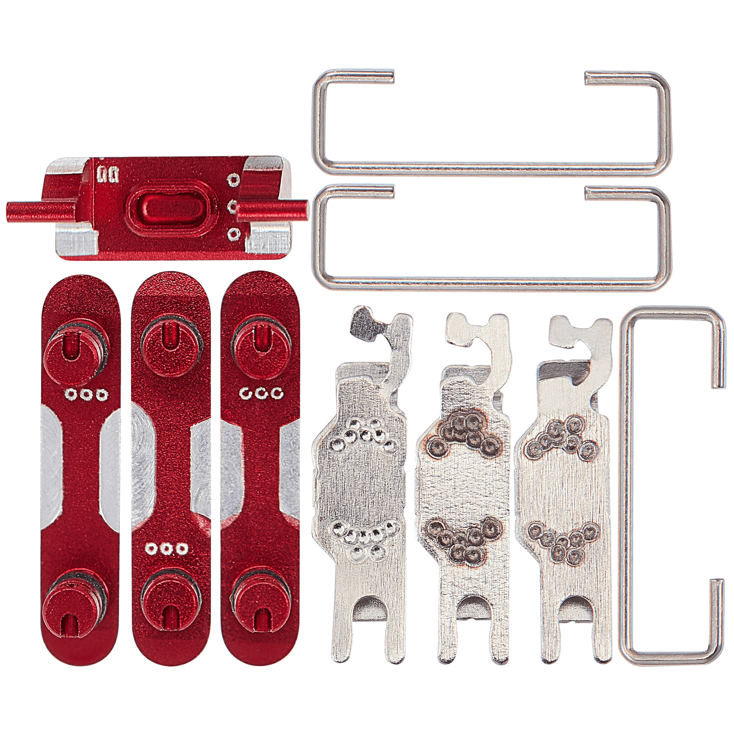 Hard Buttons (Power / Volume / Switch) Compatible For iPhone SE (2020) (Red)