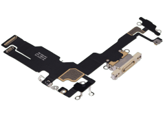 Charging Port Flex Cable Compatible For iPhone 15 (Premium) (Yellow)