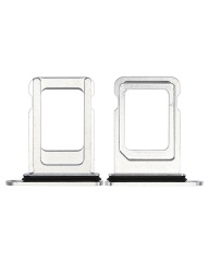 Single Sim Card Tray Compatible For iPhone 14 Pro / 14 Pro Max (Silver)