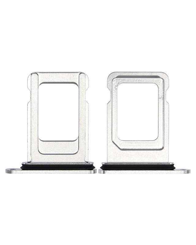 Single Sim Card Tray Compatible For iPhone 14 Pro / 14 Pro Max (Silver)
