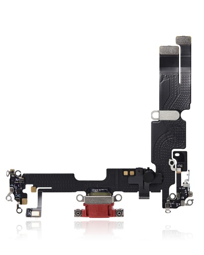 Charging Port Flex Cable Compatible For iPhone 14 Plus (Premium) (Red)