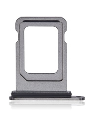Single Sim Card Tray Compatible For iPhone 14 Pro / 14 Pro Max (Space Black)
