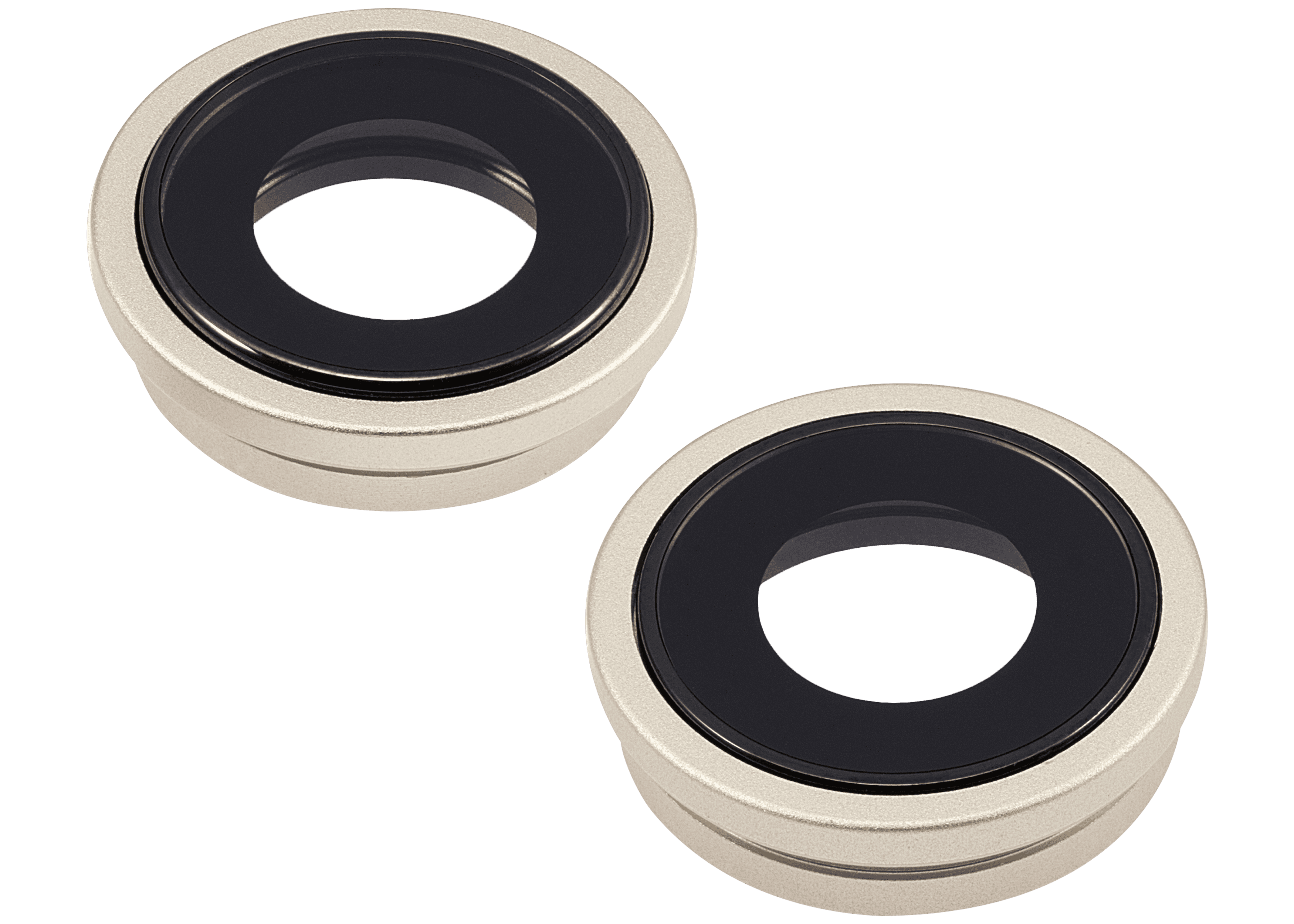 Back Camera Lens With Bracket & Bezel Compatible For iPhone 15 / 15 Plus (2 Piece Set) (Premium) (Yellow)