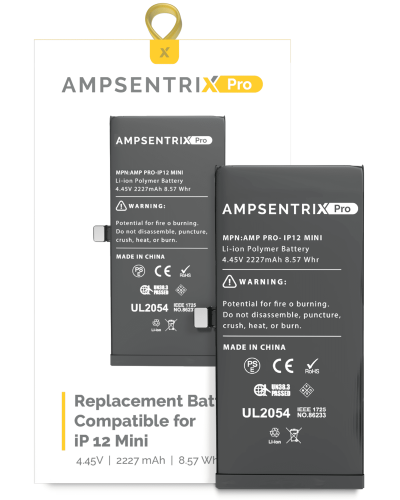 Replacement Battery Compatible For iPhone 12 Mini (AmpSentrix Pro)