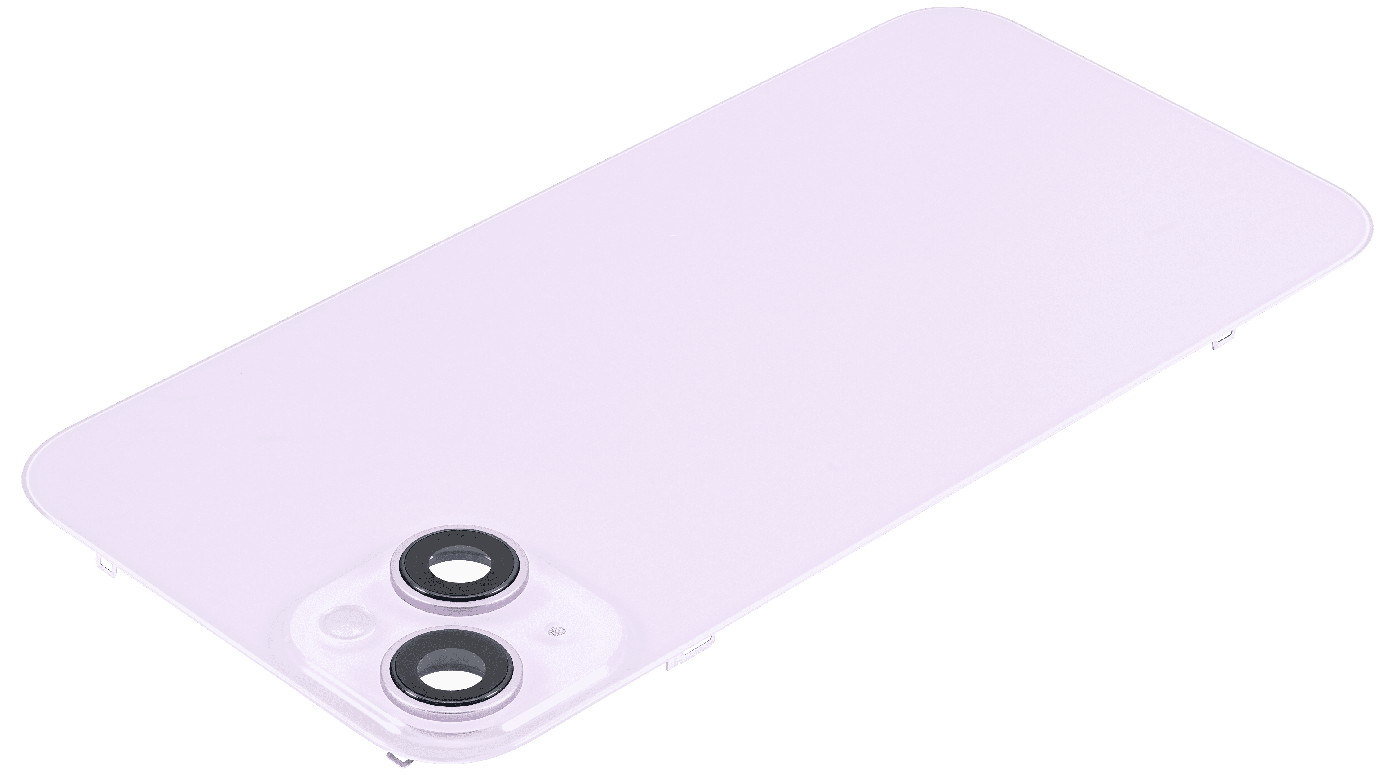 Back Glass With Steel Plate With MagSafe Magnet Pre-Installed Compatible For iPhone 14  Plus (Purple) (No Logo)