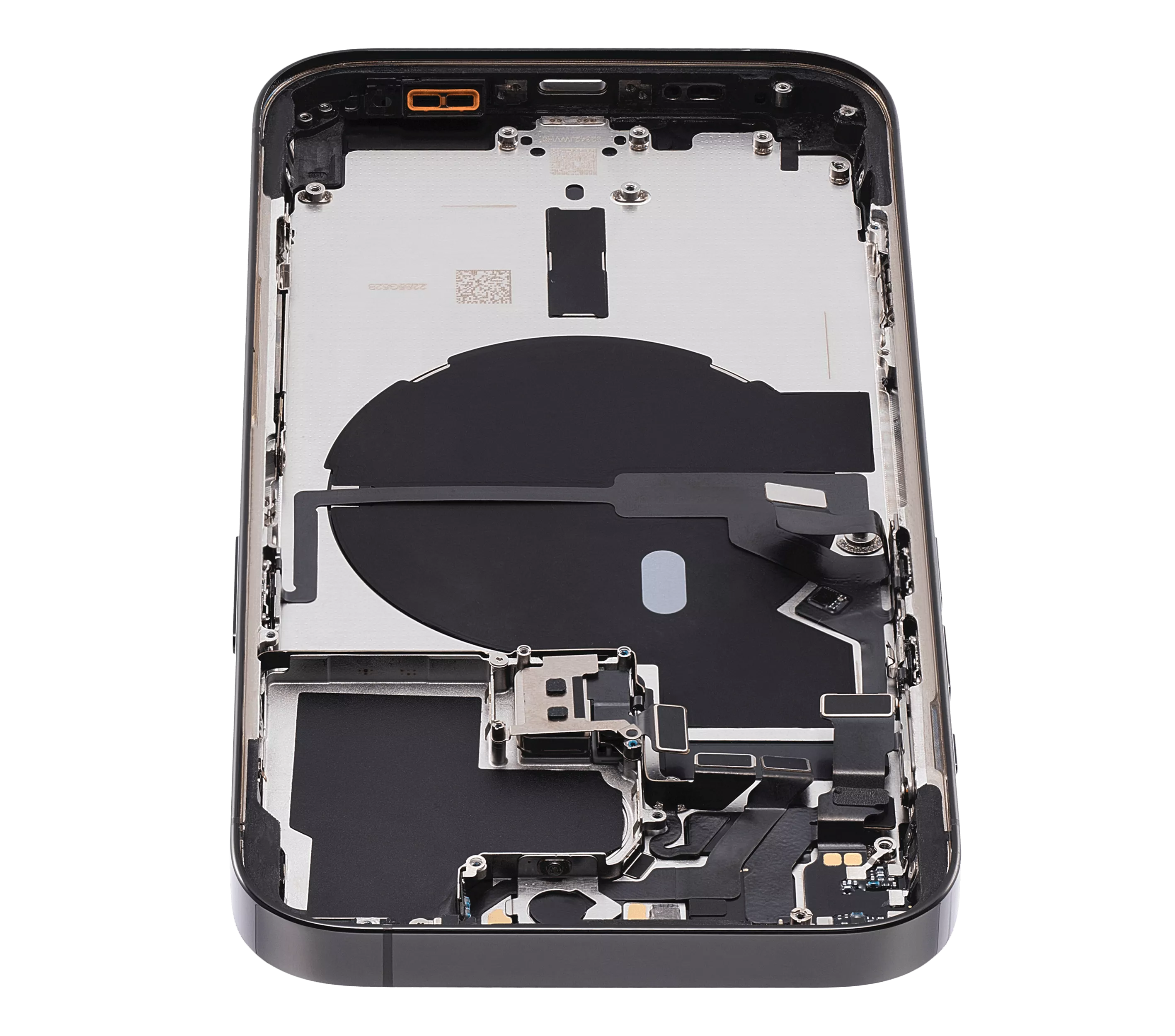 Back Housing W/ Small Pre-Installed Compatible For iPhone 14 Pro (U.S Version) (Used OEM Pull: Grade B) (Space Black)