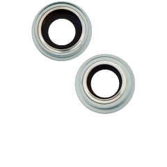 Back Camera Lens With Bracket & Bezel Compatible For iPhone 15 / 15 Plus (2 Piece Set) (Premium) (Green)