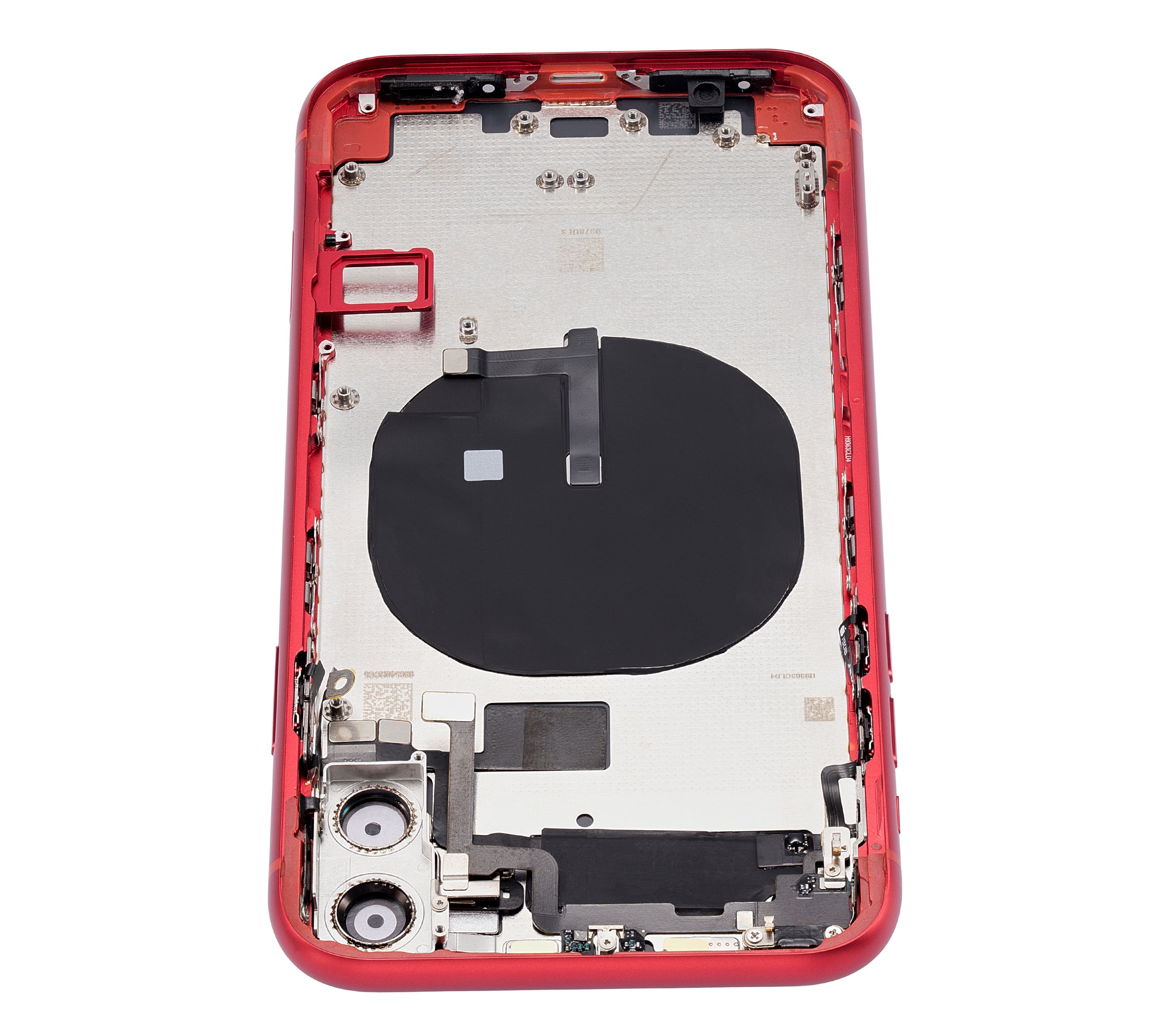 Back Housing W/ Small Components Pre-Installed Compatible For iPhone 11 (No Logo) (Aftermarket Plus) (Red)