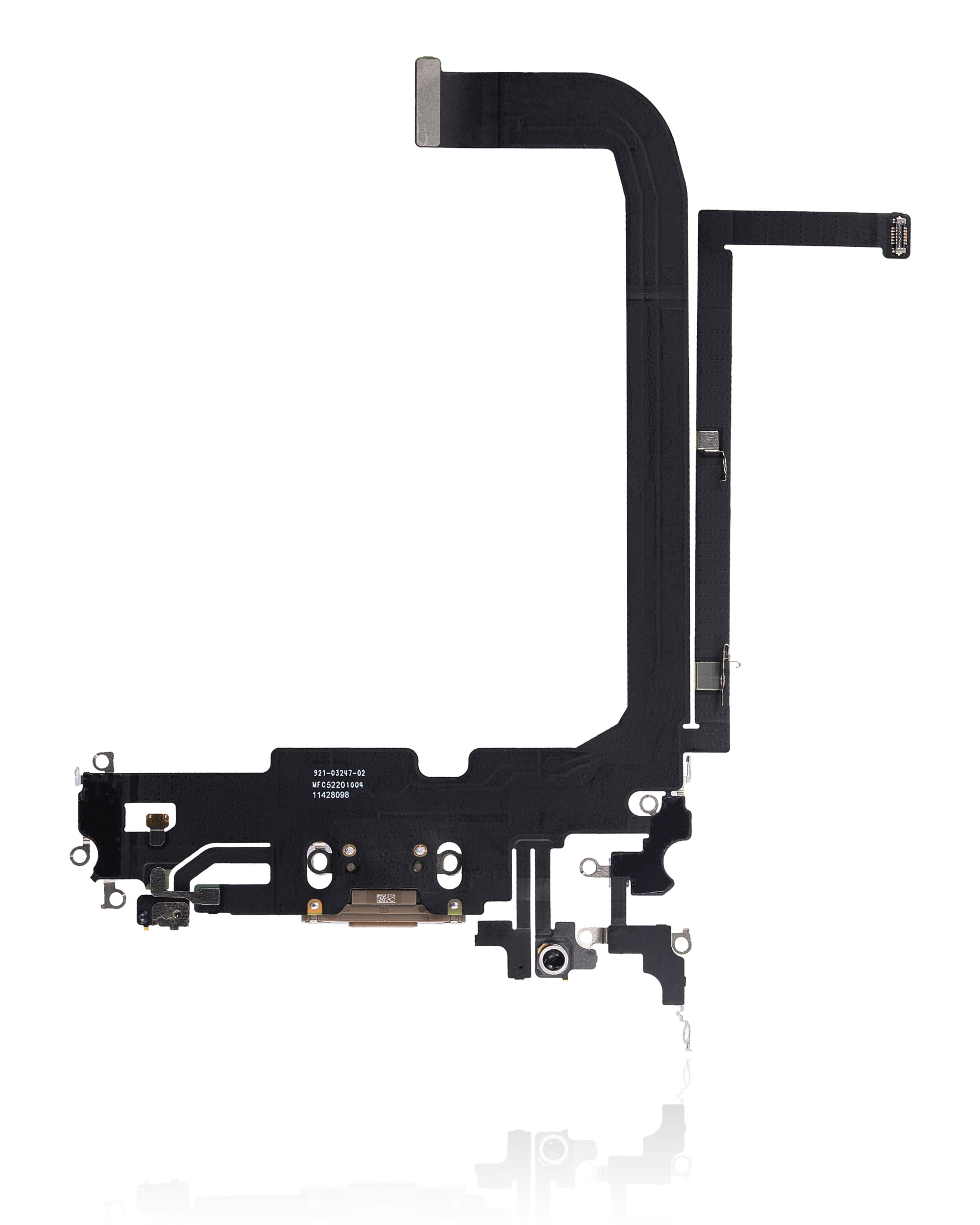 Charging Port Flex Cable Compatible For iPhone 13 Pro Max (Used OEM Pull) (Gold)