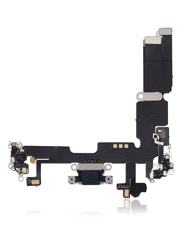 Charging Port Flex Cable Compatible For iPhone 14 Plus (Aftermarket Plus) (Midnight)
