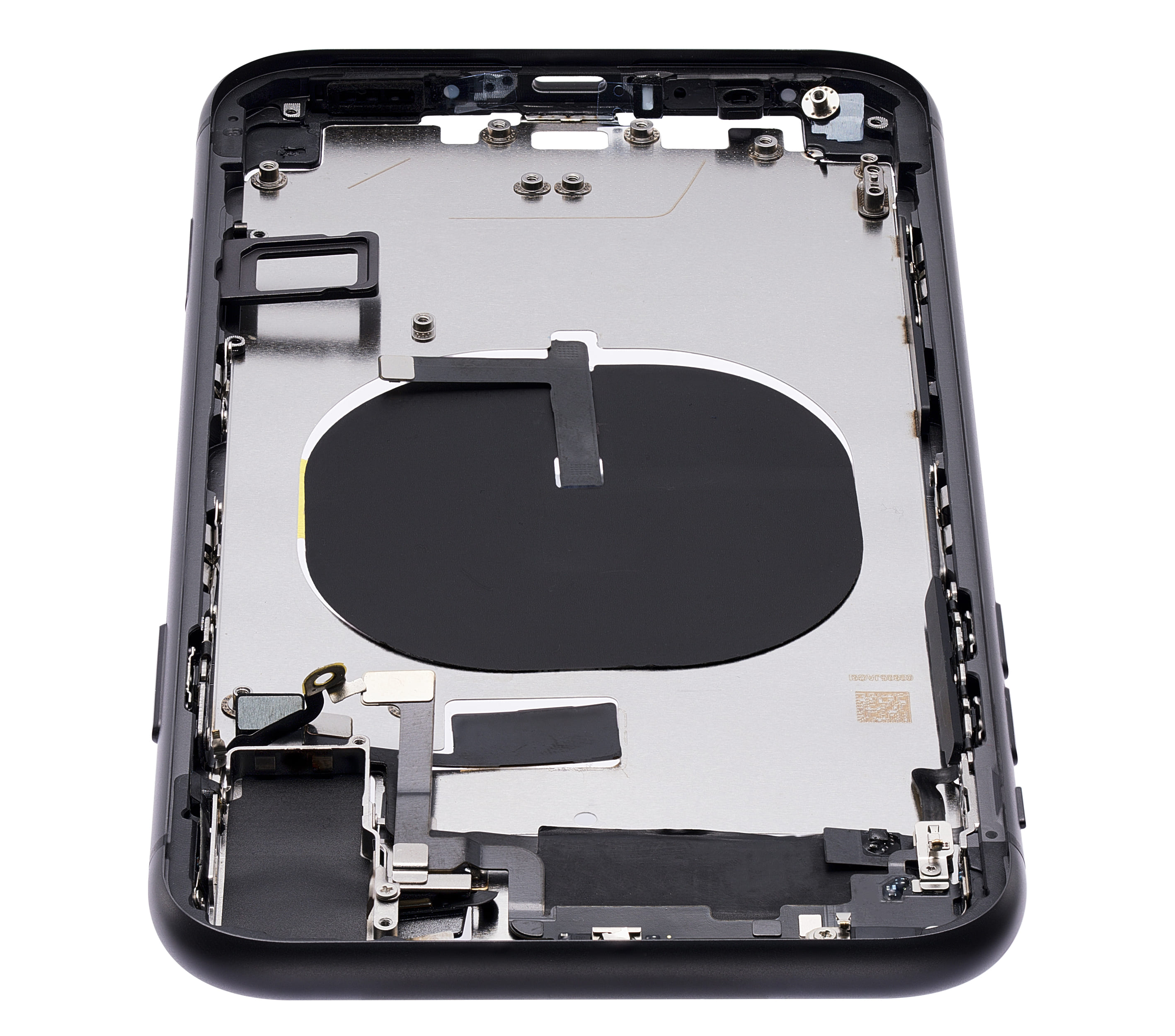 Back Housing W/ Small Components Pre-Installed (Without Back Cover) Compatible For iPhone 11 (Black)