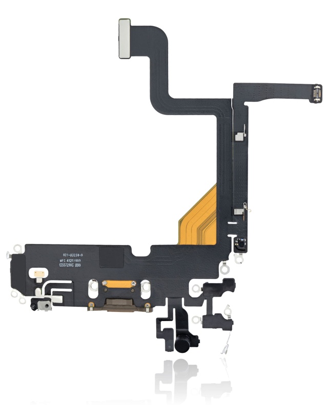 Charging Port Flex Cable Compatible For iPhone 13 Pro (Premium) (Gold)