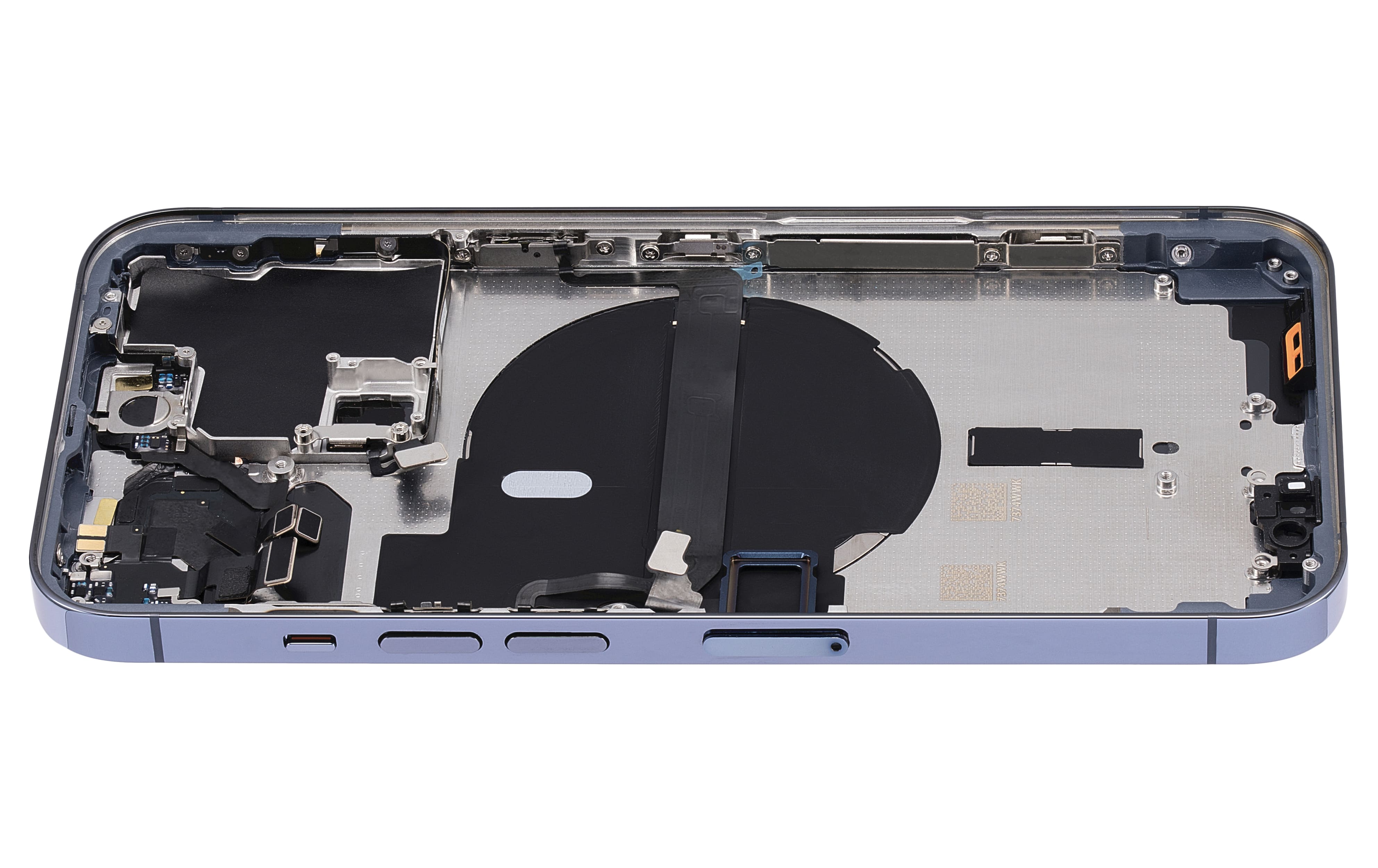 Back Housing W/ Small Components Pre-Installed Compatible For iPhone 13 Pro (US Version) (No Logo) (Aftermarket Plus) (Sierra Blue)