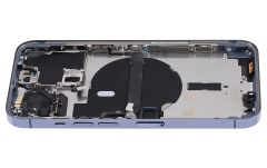 Back Housing W/ Small Components Pre-Installed Compatible For iPhone 13 Pro (US Version) (No Logo) (Aftermarket Plus) (Sierra Blue)