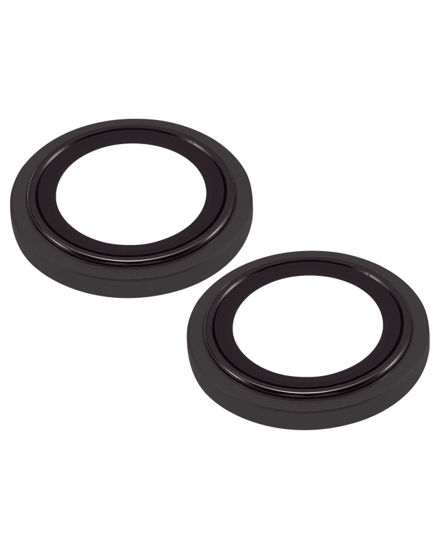 Casper Camera Lens Protector Compatible For iPhone 15 / 15 Plus (Black) (Clear)