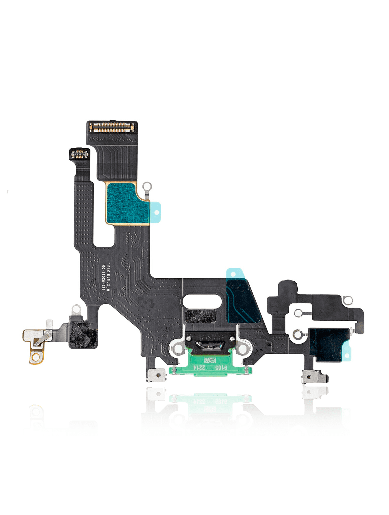 Charging Port Flex Cable Compatible For iPhone 11 (Premium) (Green)