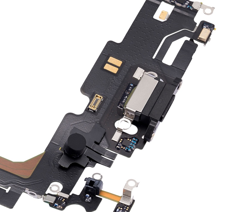 Charging Port Flex Cable Compatible For iPhone 13 Pro Max (Used OEM Pull) (Graphite)