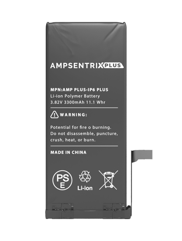 Extended Capacity Replacement Battery Compatible For iPhone 6 Plus (AmpSentrix Pro Extended)