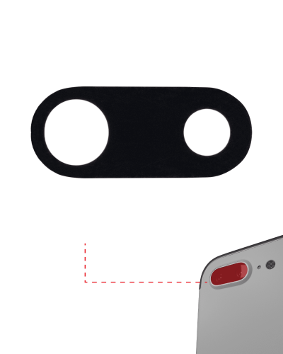 Back Camera Lens With Adhesive (Glass Only) Compatible For iPhone 7 Plus / 8 Plus (10 Pack) (Aftermarket Plus)