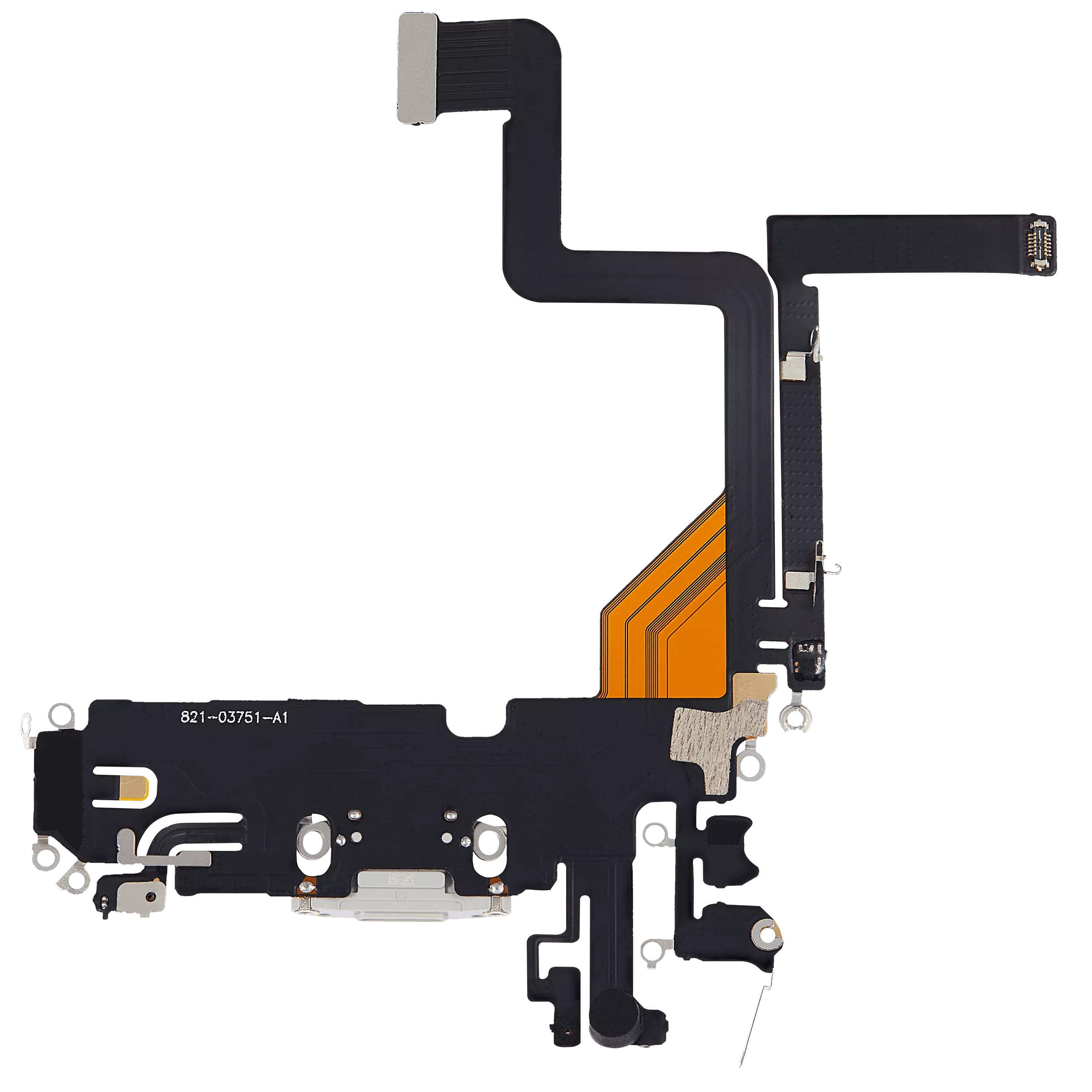 Charging Port Flex Cable Compatible For iPhone 14 Pro (Aftermarket Plus) (Silver)