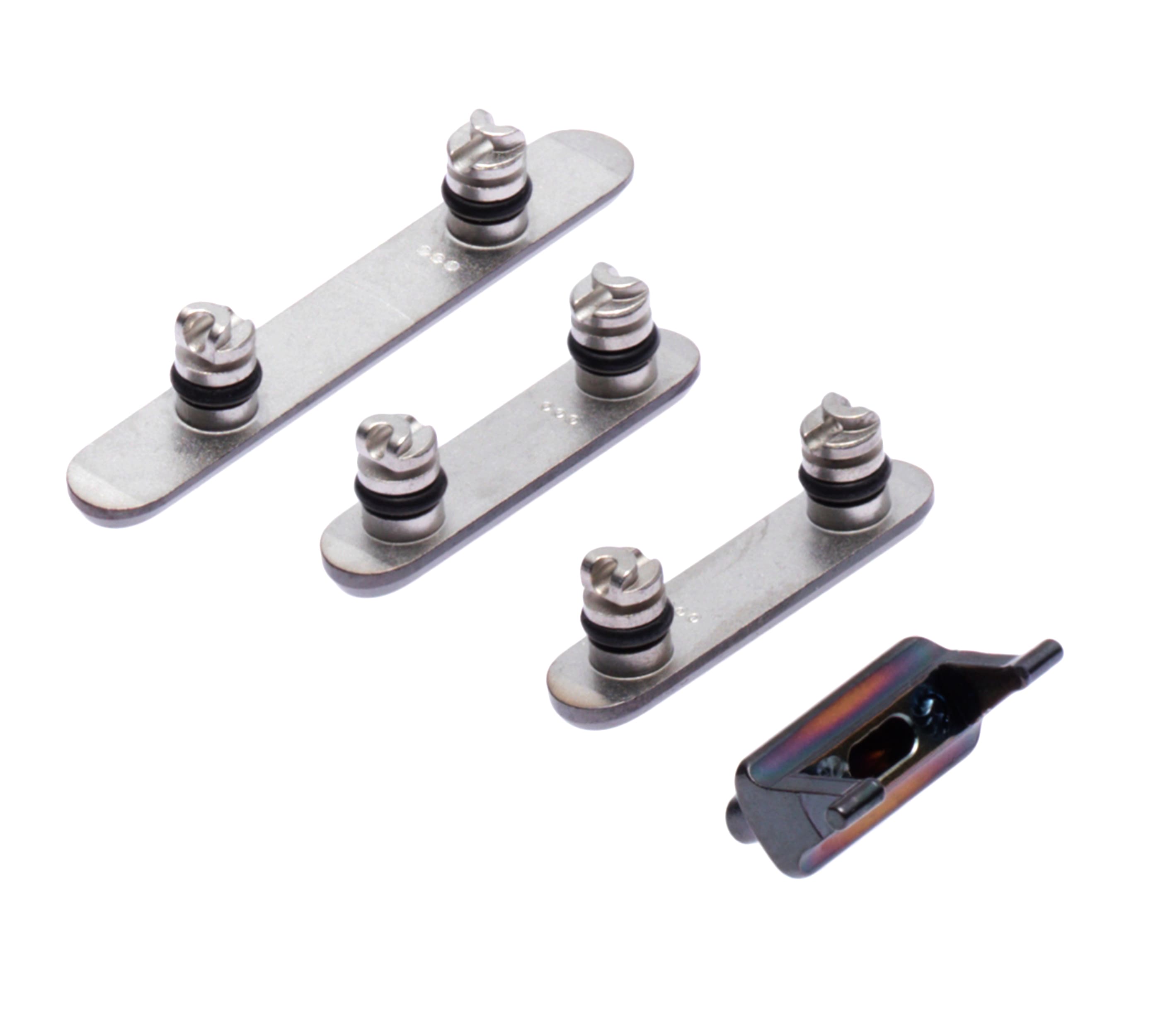 Hard Buttons (Power / Volume / Switch) Compatible For iPhone X (Black)