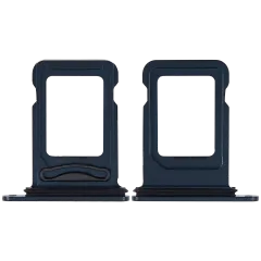 Dual Sim Card Tray Compatible For iPhone 14 / 14 Plus (Midnight)